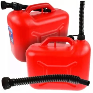 Autentyczny KANISTER plastyk 20L + lejek na PALIWO olej wodę