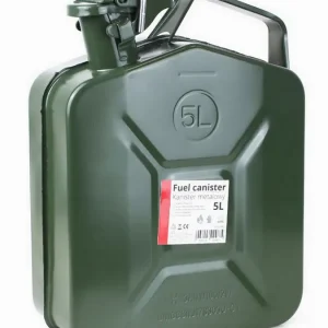 Popularny KANISTER METALOWY 5L NA PALIWO OLEJ ROPĘ BENZYNĘ ZBIORNIK BLASZANY