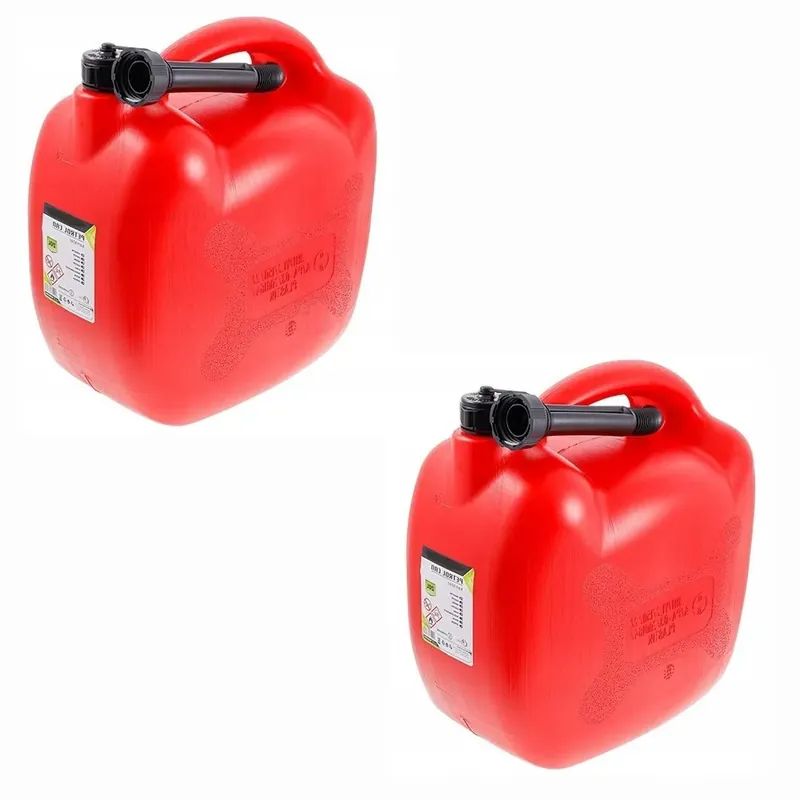 Ostatnia szansa KANISTER PLASTIKOWY NA PALIWO 20L OWALNY ATEST 2szt zestaw