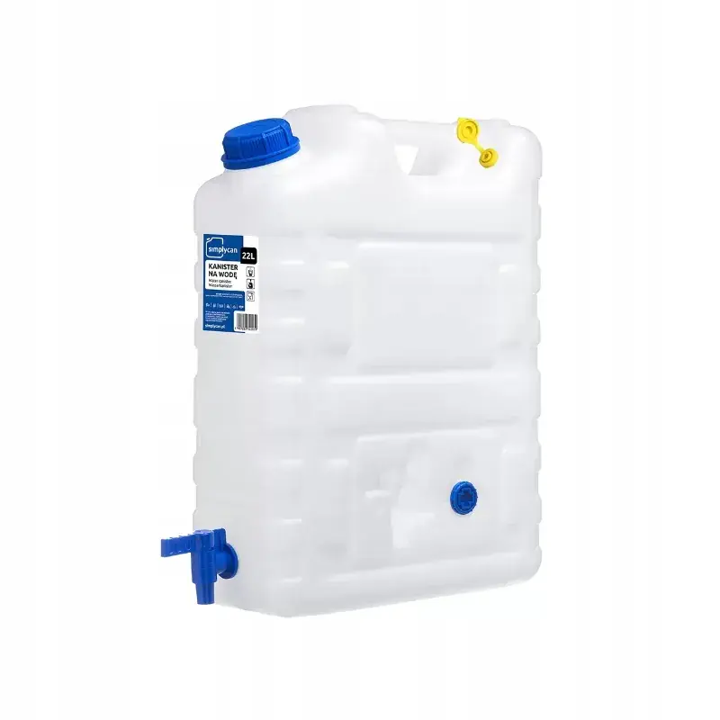 MOCNY KANISTER Z KRANIKIEM 20L DO WODY PITNEJ KRANIK ZAŚLEPKA ODPOWIETRZNIK Wyprzedaż