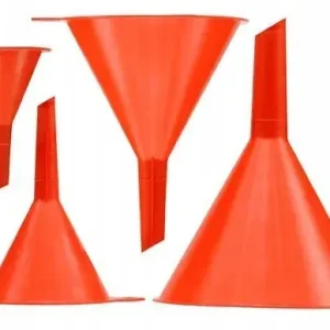 ZESTAW LEJKÓW LEJKI 4W1 LEJEK DO PALIWA OLEJU PLASTIKOWY 4szt Tani