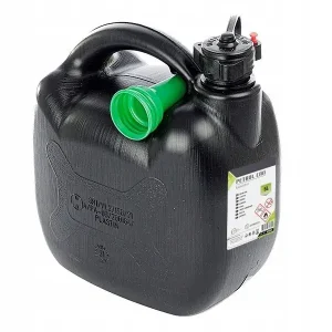 Kanister plastikowy na paliwo, 5L, owalny, czarny Darmowa dostawa