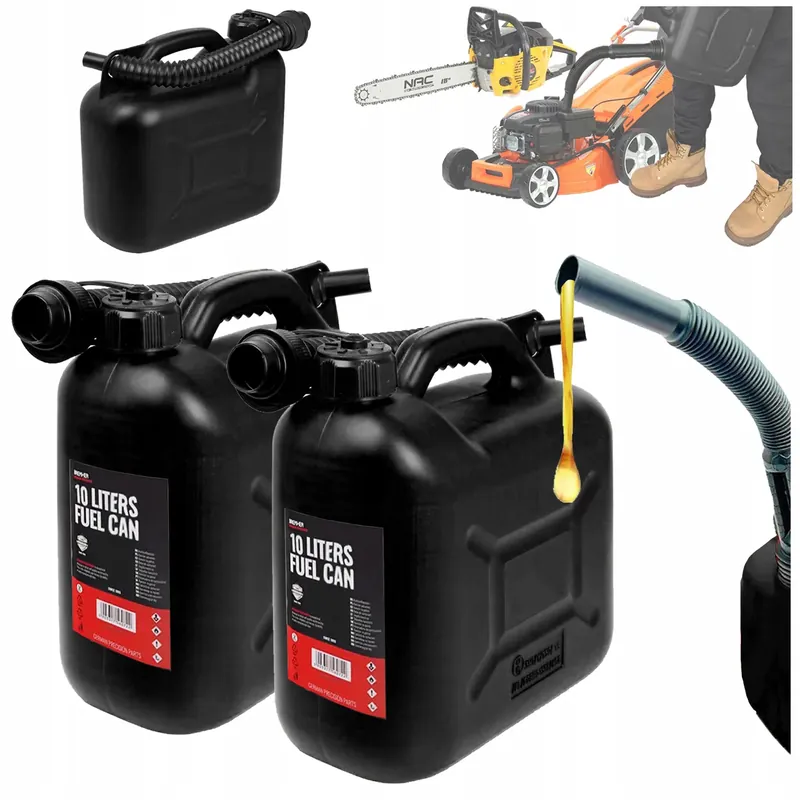KANISTER 10L PALIWO OLEJ Karnister HDPE HOMOLOGACJA EU elastyczny lejek x2 Zamów teraz