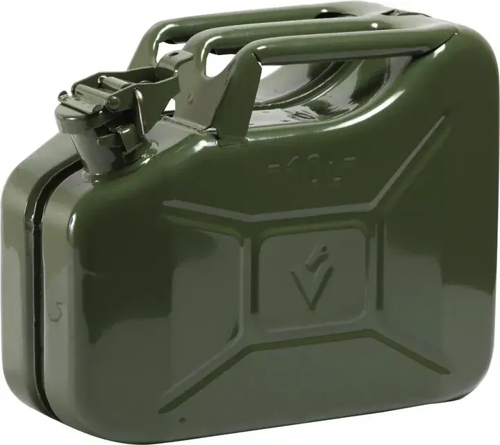 Darmowa dostawa Kanister metalowy na paliwo olej benzynę pojemność 10L kolor zielony