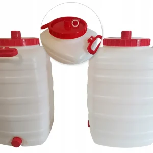 Beczka pojemnik na deszczówkę wino z kranem 50L fermentator spożywczy piwo Wysoka jakość