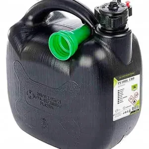 Autentyczny CZARNY KANISTER PLASTIKOWY NA PALIWO 5L OWALNY F8Q
