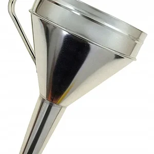 PROSTY MOCNY LEJEK METALOWY Z SITKIEM DO PALIWA OLEJU PŁYNÓW CZASZA 17cm Najlepsza cena