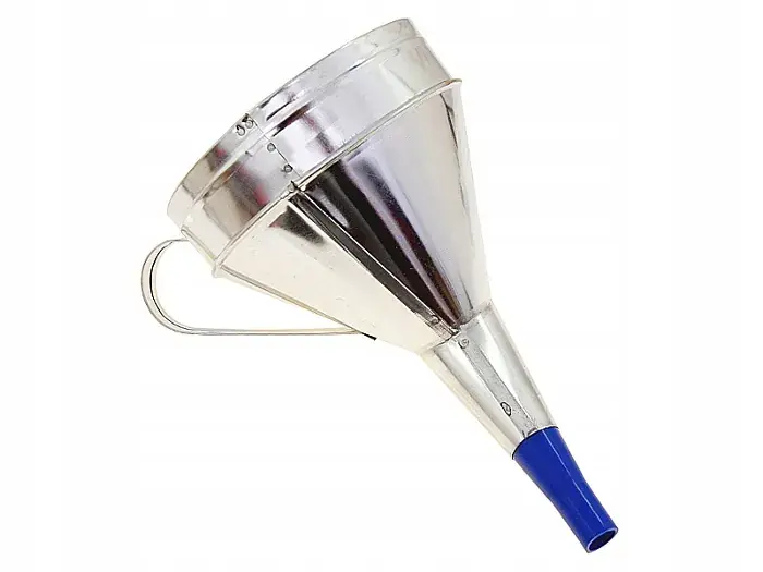 Ekspresowa dostawa LEJEK METALOWY DO PALIWA SKOŚNY MOCNY Z SITKIEM FV