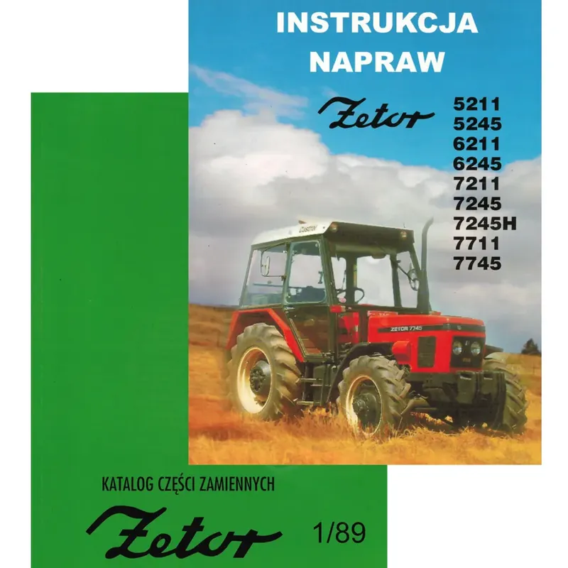 Szybka dostawa KATALOG CZĘŚCI + INSTRUKCJA NAPRAW ZETOR 5211 7211 7245 7711