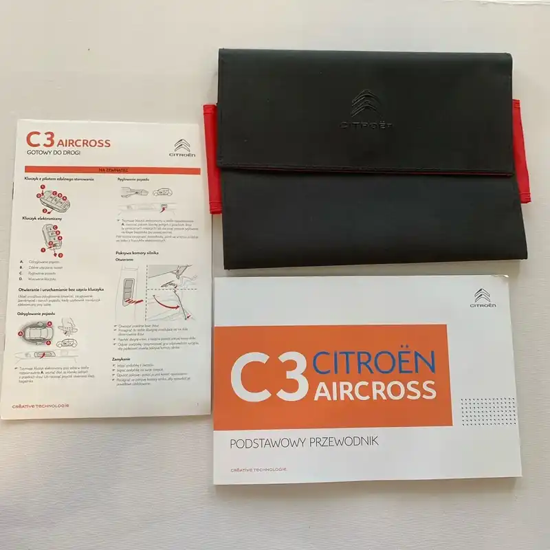 Autentyczny CITROEN C3 AIRCROSS INSTRUKCJA OBSŁUGI + ORYGINALNE ETUI
