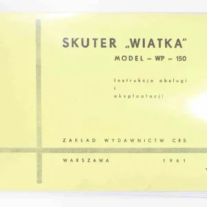 Wyprzedaż Instrukcja Obsługi Wiatka WP 150 Katalog AGD Biały Polski