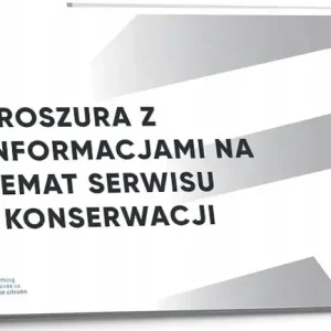 Citroen Polska Książka Serwisowa 2023-2025 Darmowa dostawa