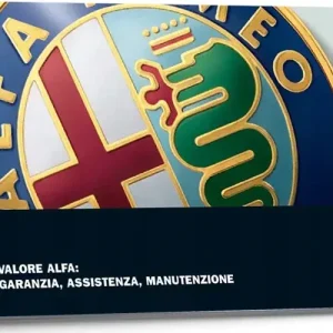 Autentyczny Alfa Romeo Włoska Książka Serwisowa