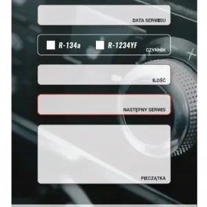 100x Zawieszka Dziurkowana warsztatowa SERWIS KLIMATYZACJI Ekspresowa dostawa