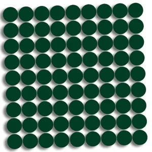 Ekspresowa dostawa Wycinane naklejki KÓŁKA KROPKI GROSZKI - 81 sztuk ciemny zielony