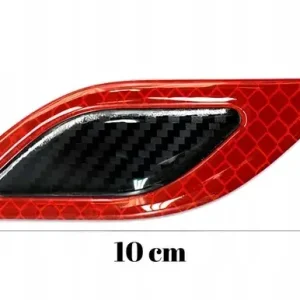 6 X NAKLEJKI NALEPKI FOLIA OCHRONNA ŻYWICZNA 3D ODBLASKOWA NA SAMOCHÓD Darmowa dostawa