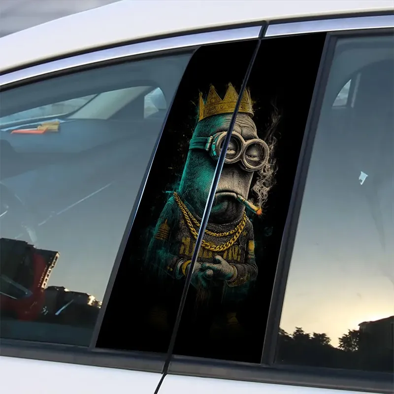 Zamów teraz NAKLEJKA NA SŁUPEK AUTA "KINGPINION" FOLIA PREMIUM 50x25