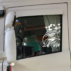 Bezpieczna płatność Naklejki SCANIA VABIS bok szyba drzwi biała 2sztuki nakleja AFLED truck