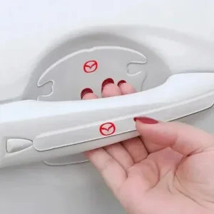 Przezroczyste Naklejki Pod Klamki drzwi samochodu Mazda z Logo 8 sztuk Zwrot pieniędzy