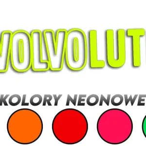 Promocja Wycinana naklejka REVOLVOLUTION do Volvo kolory neonowe
