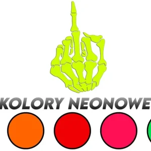 Wycinana naklejka ŚRODKOWY PALEC - TRUP kolory neonowe - J and A Oferta limitowana