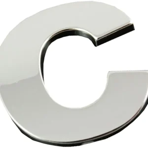 Oferta limitowana EMBLEMAT LITERA LITERKA CYFRA CYFRY CHROM C C O7X63