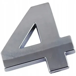 Ekspresowa dostawa EMBLEMAT Z6J62 CYFRA CYFRY LITERA DUŻA CHROM 4 CZT