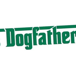 Wysoka jakość Wycinana naklejka THE DOGFATHER - PIES zielona - J and A