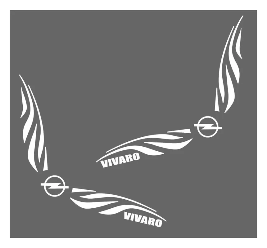 Tani Naklejki do OPEL VIVARO Narożniki na Szyby Boczne