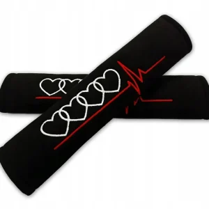 Ekspresowa dostawa NAKŁADKI NA PASY ALCANTARA 4 SZT AUDI + HAFT