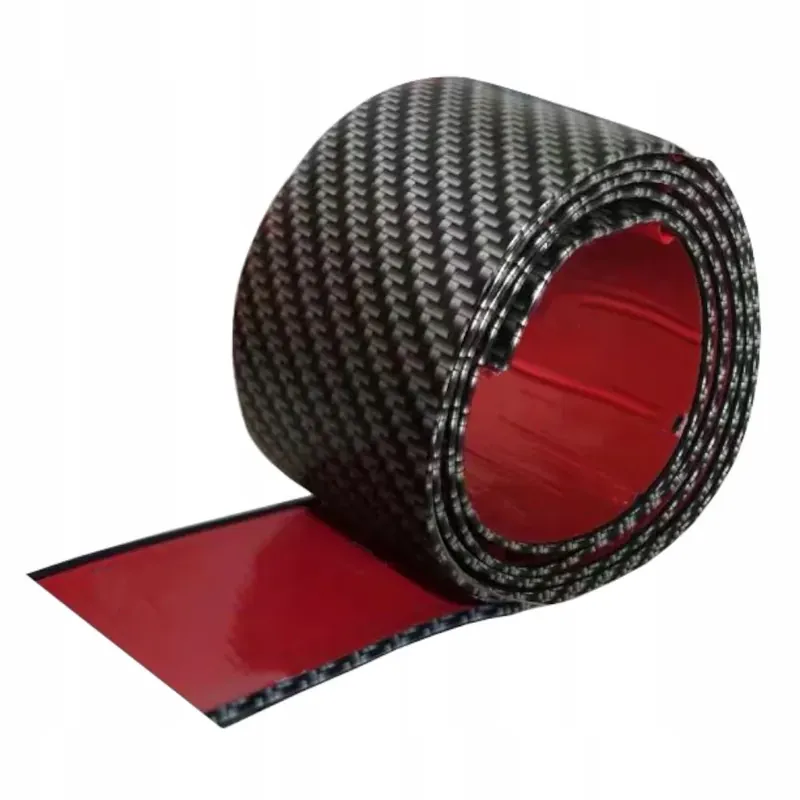 GUMOWA TAŚMA CARBON NA PROGI 7cm x 5m LISTWA Bezpieczna płatność