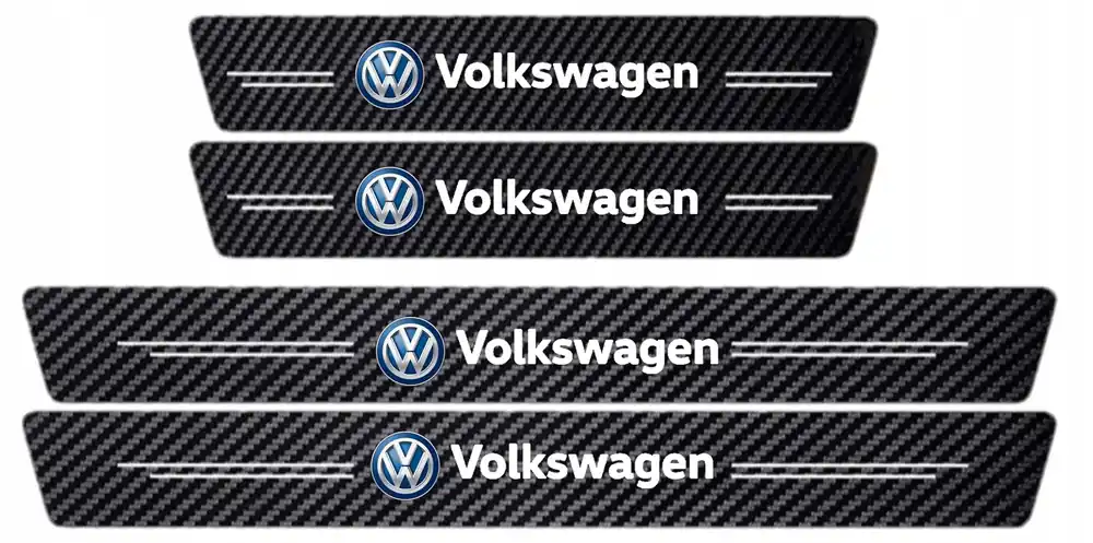 Osłona naklejki na progi Volkswagen Carbon Oferta