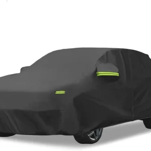Pokrowiec samochodowy czarny wodoodporny z zamkiem na zewnątrz uniwersalny Oryginalny