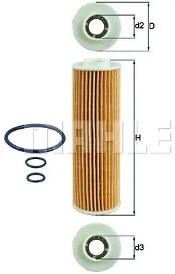 Mahle FILTR OLEJU KNECHT OX 183/5D ECO MERCEDES C E-KLASA W204 W211 CGI 09 OX 183/5D Tani
