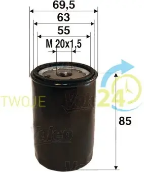 Ostatnia szansa VALEO Filtr oleju 586021