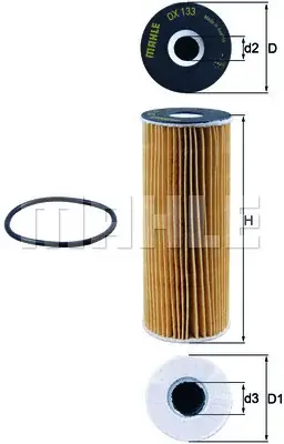 Mahle FILTR OLEJU KNECHT OX 133 D ECO MERCEDES OX 133D Oferta