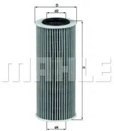 Autentyczny Knecht Filtr Oleju OX 368D1