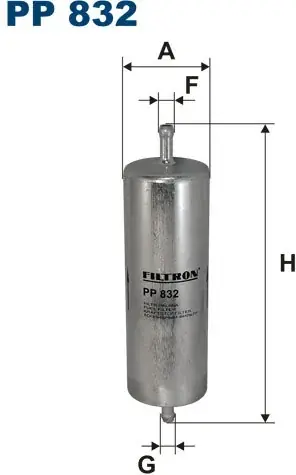 Oryginalny Filtron Filtr Paliwa PP832