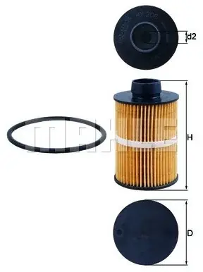 KNECHT Filtr paliwa KX 208D Popularny