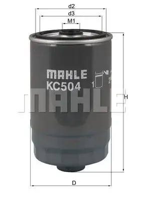 Premium Filtr paliwa Mahle KC 504