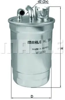 Oferta KNECHT filtr paliwa KL554 - VW/Audi 2,0TDI 04-