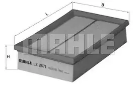 Knecht Filtr powietrza LX 2671 Niska cena