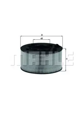 Filtr powietrza Mahle LX 759 Oryginalny