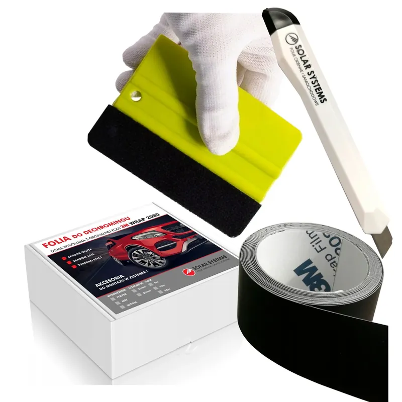 3M Folia Taśma Dechroming Czarna Mat 5cmx10M Bezpieczna płatność