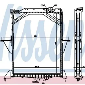 Wyprzedaż NISSENS Chłodnica wody 65559A