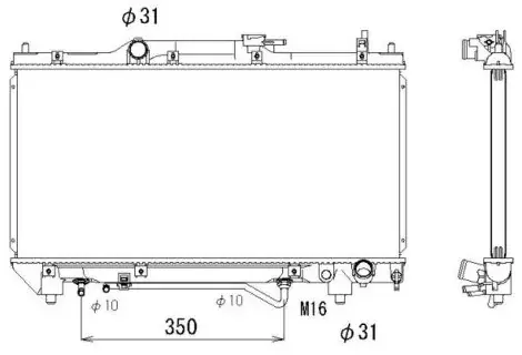 NRF Chłodnica, układ chłodzenia silnika 53264 Autentyczny