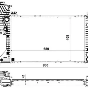 NRF Chłodnica, układ chłodzenia silnika 55348 Popularny