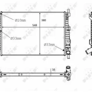 Rabat NRF Chłodnica, układ chłodzenia silnika 58289