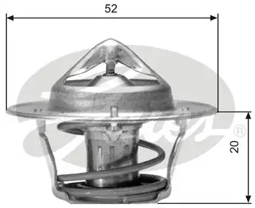 Oryginalny GATES Termostat, żrodek chłodzący TH04182G1
