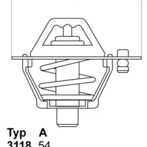 Oferta limitowana Termostat, płyn chłodzący Borgwarner (wahler) 3119.82D3